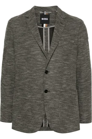 HUGO BOSS Mélange-effect blazer