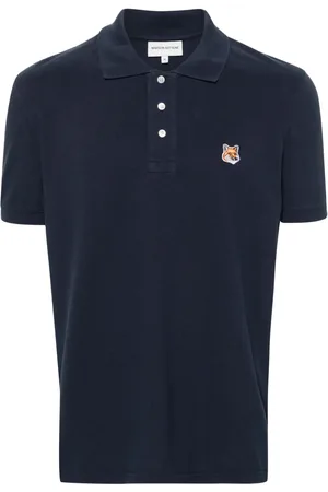 Maison Kitsuné Fox-patch piqu?? polo shirt