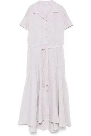 PESERICO SIGN Linen midi dress