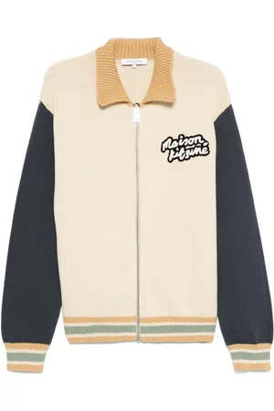 Maison Kitsuné Knitted college cardigan