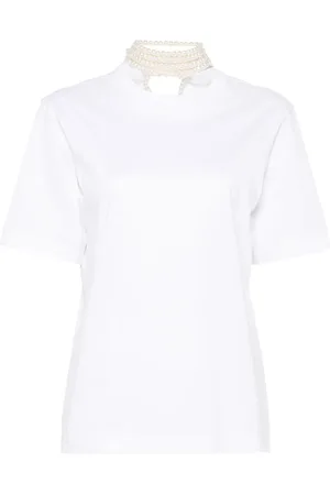 Carven Faux-pearl-embellishment T-shirt