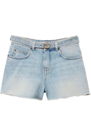 Twin-Set Belted denim shorts