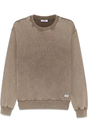 GCDS Stone washed crew-neck sweatshirt
