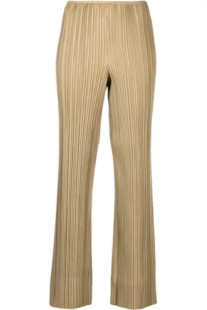 Nanushka Emae pleated faux-leather trousers