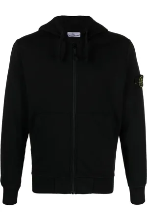 Stone Island Compass-badge cotton hoodie