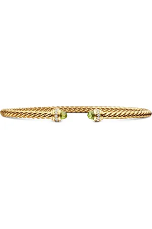 David Yurman 18kt yellow Classic Cablespira diamond bracelet (3mm)