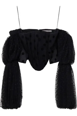 Stella McCartney Polka-dot off-shoulder bustier top