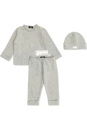 VERSACE Logo-print trousers set