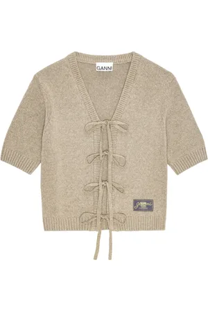 Ganni Lace-up cardigan