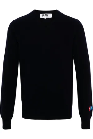 Comme des Garçons X the Artist Invader pixelated-appliqué jumper
