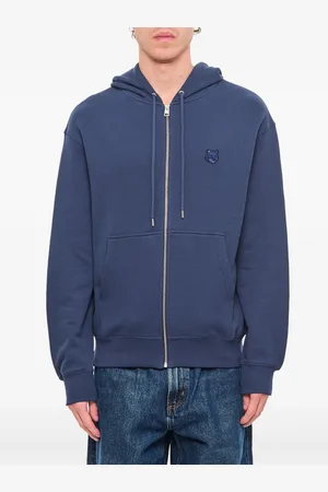 Maison Kitsuné Logo zip-up hoodie