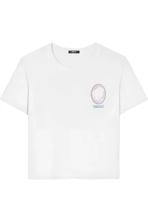 VERSACE Cameo logo-print T-shirt