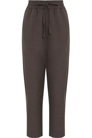 Uma Raquel Davidowicz Drawstring-waist cropped trousers