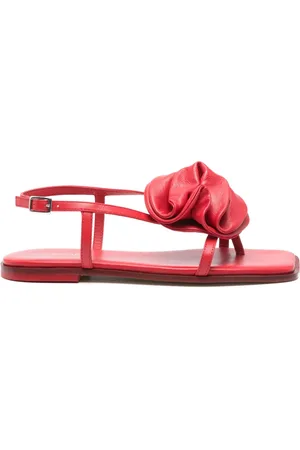 vic matiè Floral appliqué sandals