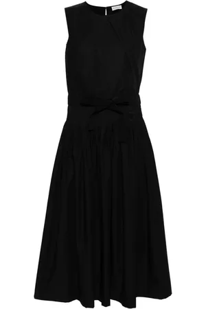 Moncler Pleated taffeta midi dress