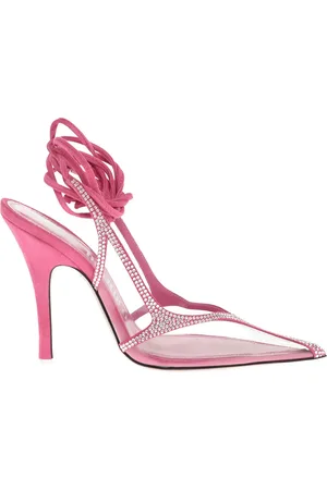The Attico 100mm Venus Chrome pumps