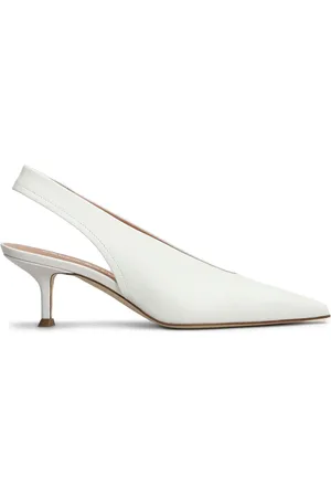 LELLA BALDI Leather slingback pumps