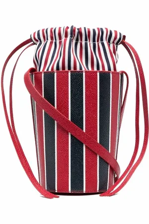Thom Browne Mini RWB-Stripe lining bucket bag