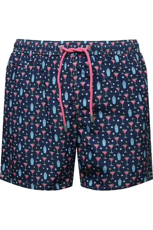 MC2 SAINT BARTH Pattern-jacquard swim shorts
