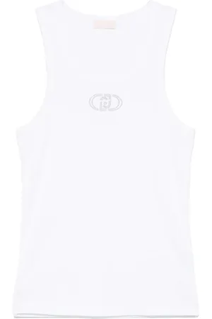 Liu Jo Logo-embroidered tank top
