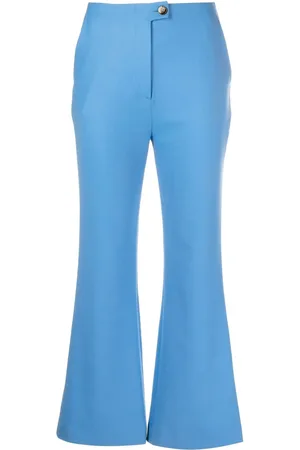 Nanushka Cropped kick flare trousers