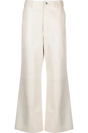 Nanushka Vidia straight-leg leather trousers