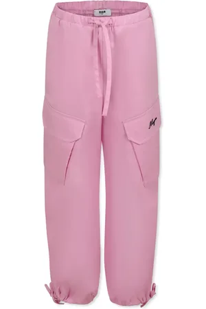Msgm Logo-embroidered trousers