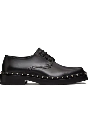 VALENTINO GARAVANI M-Way Rockstud leather Derby shoes