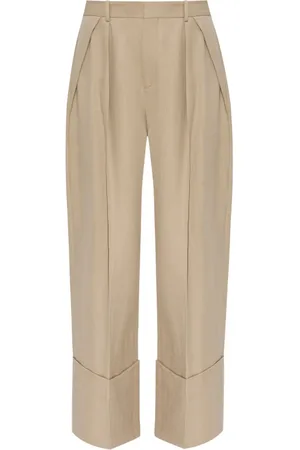 Victoria Beckham Maxi turn-up pants trousers