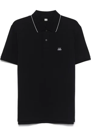 C.P. Company Logo-patch polo shirt