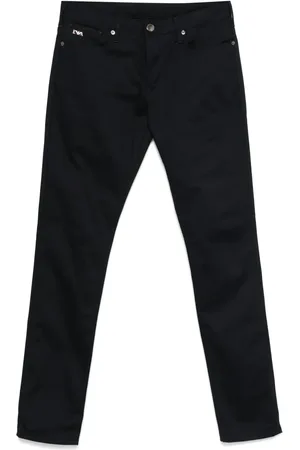 Emporio Armani Logo-plaque slim-fit jeans