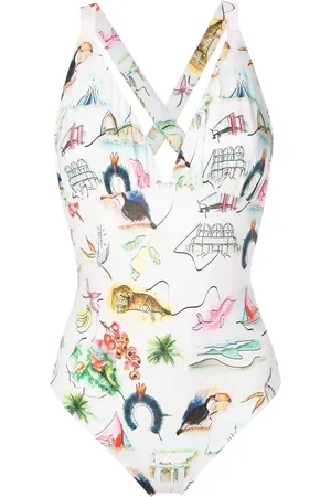 Isolda Motif-print one-piece swimsuit