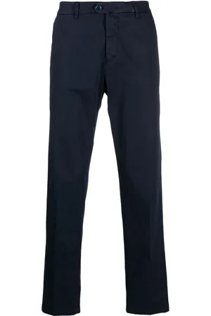 Kiton Off-centre button straight-leg trousers