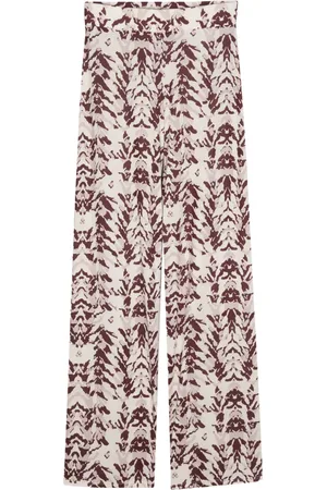 Patrizia Pepe Abstract-print straight trousers