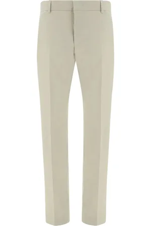 PT Torino Cotton-blend straight-leg trousers