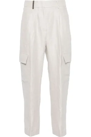 PESERICO SIGN High-waist cropped trousers