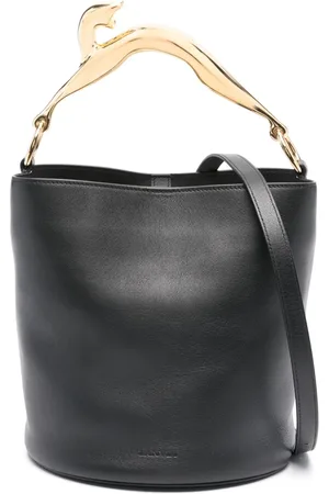 Lanvin Pencil cat leather bucket bag