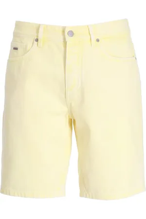 HUGO BOSS Mid-rise straight-leg denim shorts