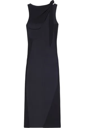 Courrèges Drapé midi dress