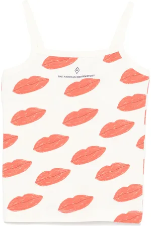 The Animals Observatory Illustration-print top