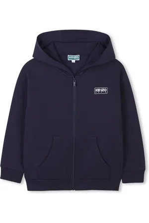 Kenzo Logo-print zip-up hoodie