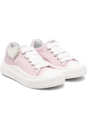 MONNALISA Heart-patch sneakers
