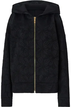 GENNY Floral-jacquard hoodie