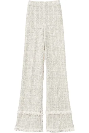 Twin-Set Bouclé lurex trousers