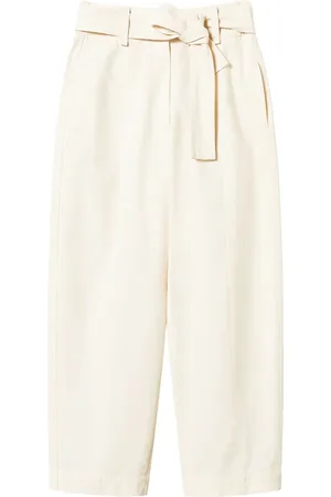 Twin-Set Belted gabardine trousers