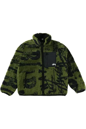 STUSSY Printed fleece jacket