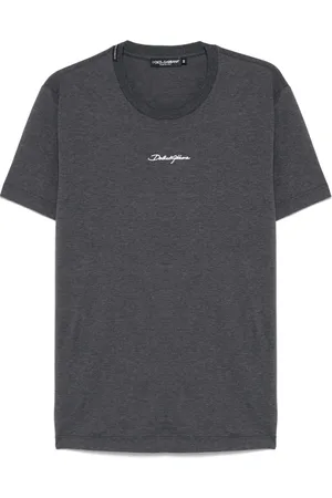 Dolce & Gabbana Logo-embroidered cotton T-shirt