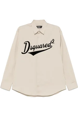 Dsquared2 Logo-flocked shirt