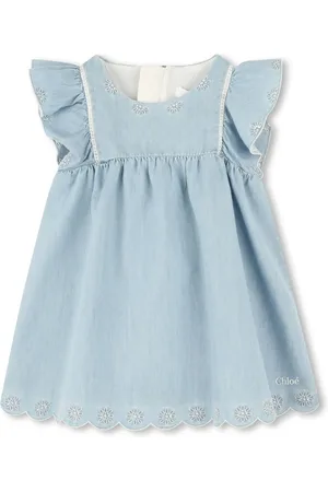 Chloé Denim dress and hat set