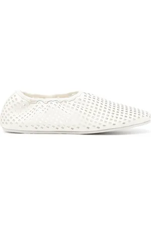 St Agni Perforated ballerina shoes